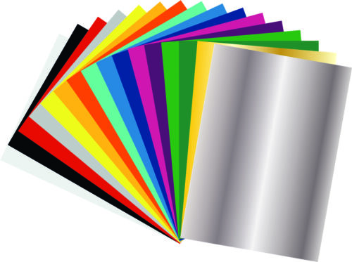 Flexfolie-Set, 16 Blatt FLEX DIN A4 in verschiedenen Farben für den Textil Druck - Bild 1 von 2