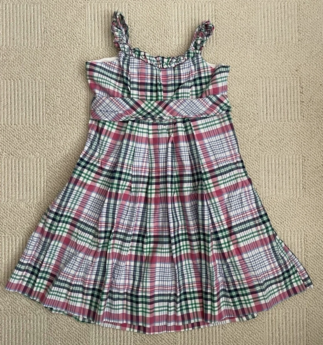 Ralph lauren girls plaid dress sale