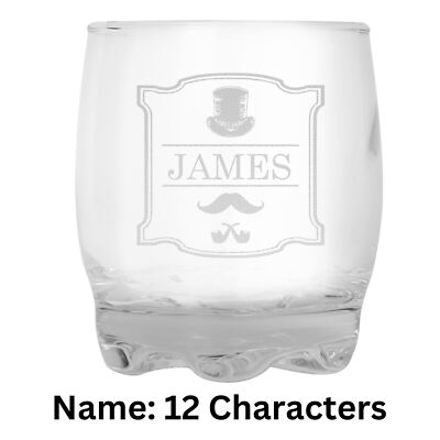 Personalised Gentlemans Tumbler and Whiskey Miniature Set