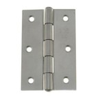 <!--F#f_0-->75mm x 50mm x 1.5mm FIXED PIN BUTT HINGE 6 Hole Door STAINLESS A2-70 G304<!--F/-->