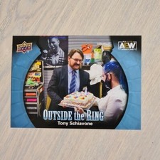 Tony Schiavone OTR-5 Outside The Ring Blue Parallel Upper Deck AEW 2022