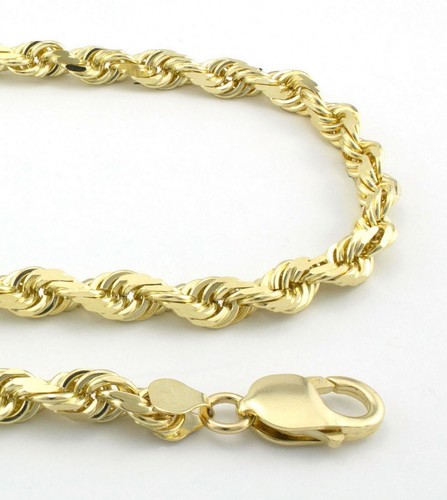 14K Yellow Gold 3.5mm Thick Rope Link 