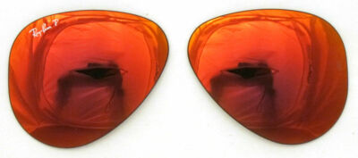 Lenti Ricambio Ray Ban 3422Q 58 4D rot verspiegelte Gläser polarisiert Rosso Ersatzteile