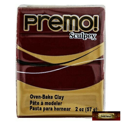 M00065 MOREZMORE Premo! Sculpey ALIZARIN CRIMSON 2oz 5383 Sculpting Polymer Clay