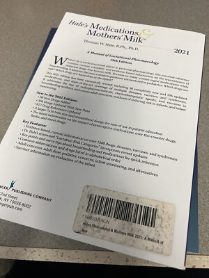 Hales Medications and Mothers Milk 2021 | eBay