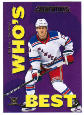 23/24 2023 UPPER DECK CREDENTIALS HOCKEY WHO'S BEST CARDS WB-XX U-Pick From List