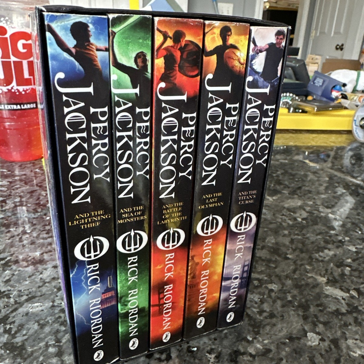 Percy Jackson Ultimate Collection Boxed Book Set Lot, Rick Riordan