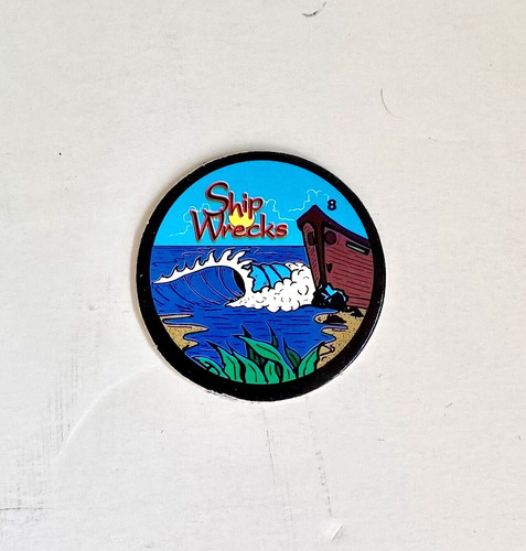 Vintage Surf Caps Ship Wrecks #8 Surfing Cap Pog Milk Surfer Surfboard Wave Pogs