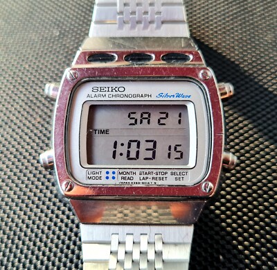 Vintage Seiko Silver Wave A359-5020 LCD Rare 70's | eBay