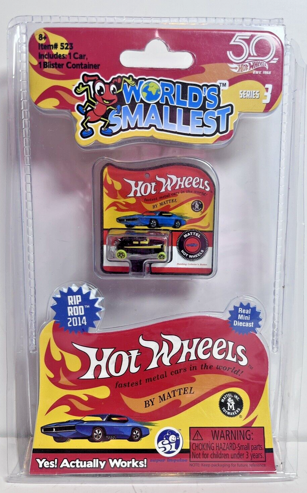 The World's Smallest Hot Wheels RIP ROD 2014 #523 Minature Diecast Car Super Imp