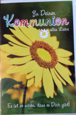Glückwunschkarte Kommunion  Alles Liebe zu Deiner Kommunion Neu