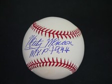 MARTY MARION SIGNED OMLB BASEBALL WITH 