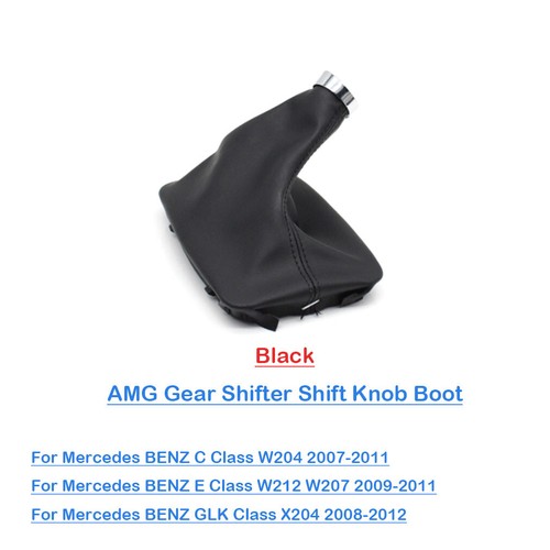 For Benz C/E/GLK Class W204 W212 X204 AMG Gear Shifter Shift Knob Boot ...