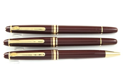 Vintage Montblanc Classique Medical Bordeaux 3-Piece Set (FP, RB