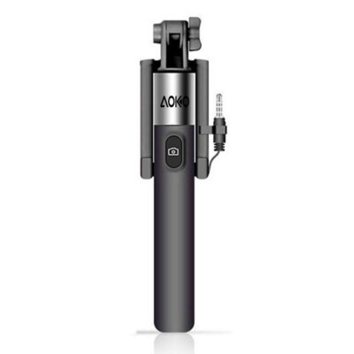 (2PC) Selfie Stick Extendable Handheld Wired 3.5 mm Audio Jack Monopod Holder