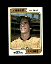 Dave Roberts Signed 1974 Topps San Diego Padres Autographed