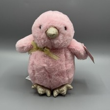 FAO Schwartz Sparklers Pink Gold Chick Plush 7" Stuffed Toy NEW