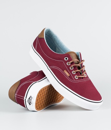 vans maroon and brown