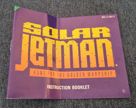 Nintendo NES Game Solar Jetman Boxed with Manual