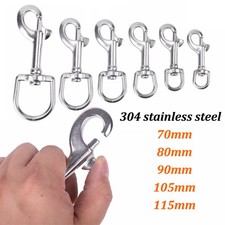 Bolt Snaps Scuba Diving 304 Marine Grade Stainless Steel Swivel Hook Clip