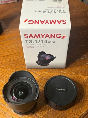 Samyang 14mm T3.1 ED AS IF UMC Cine Lens for F mount or mirrorless