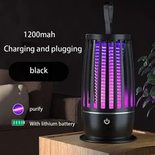 Electric Mosquito Killer Lamp Rechargeable Zapper Bug Fly Insect Trap UV Light