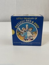 Vintage Little Treasury of Raggedy Ann and Andy Set of 6 Small Board Books 1984