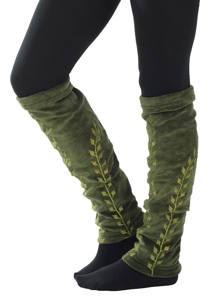 Stulpen Beinstulpen aus Samt Damen Beinwärmer in Einheitsgröße, Modell Nr. 14 - Bild 2 von 3