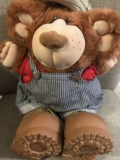 Rare Vintage 1980s Furskins Plush Bears Dudley by Xavier Roberts Coleco Teddy