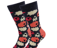 Farm Animals/Sheep Unisex M/L Crew Socks Real Sic Novelty Colorful Fashion New