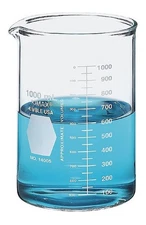 PYREX By Kimble Beaker, Heavy Duty  1000ml CASE OF 6 Part Number 14005-1000