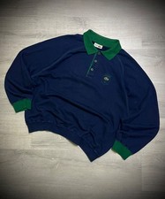 men's sweater Lacoste chemistry made in france blue size L vintage cotton