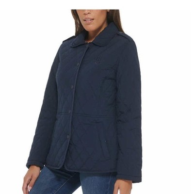 Tommy Hilfiger Navy Ladies' Quilted Jacket NWT, Medium,  Spring Summer Fall