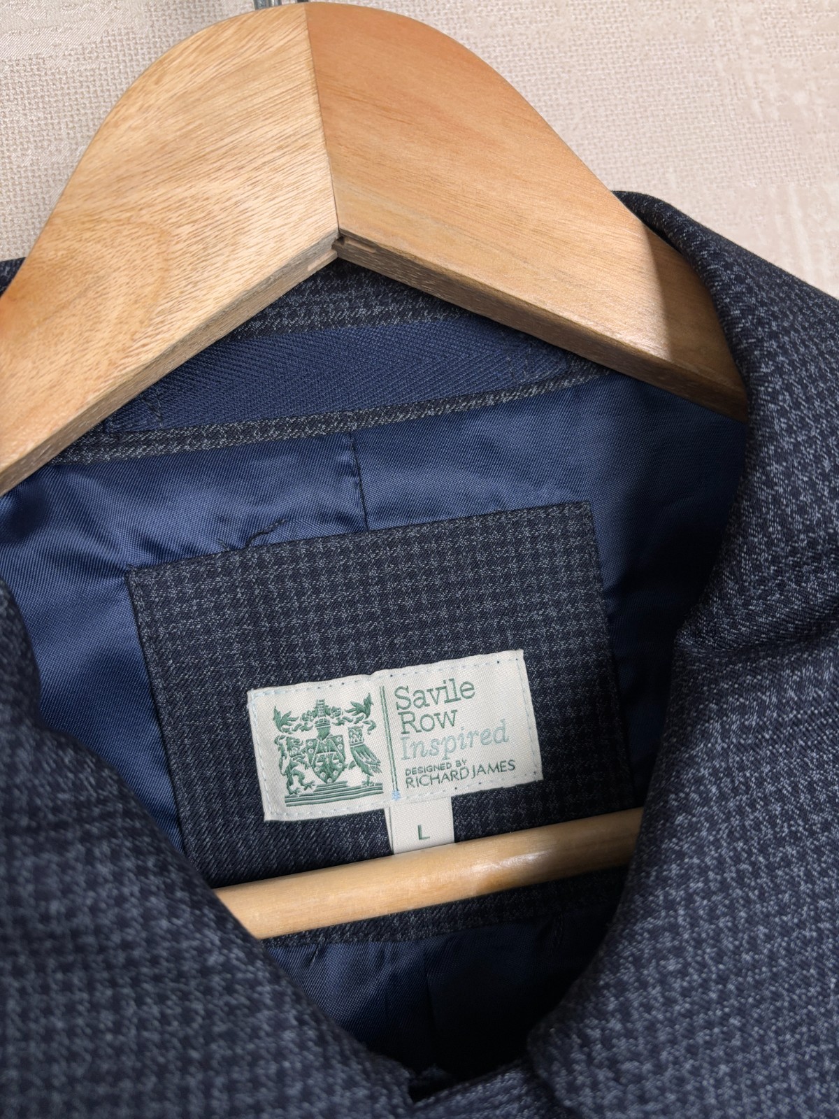 FILA Come nuovo! Giacca uomo M&S Savile Row Inspired Richard James Harrington taglia L