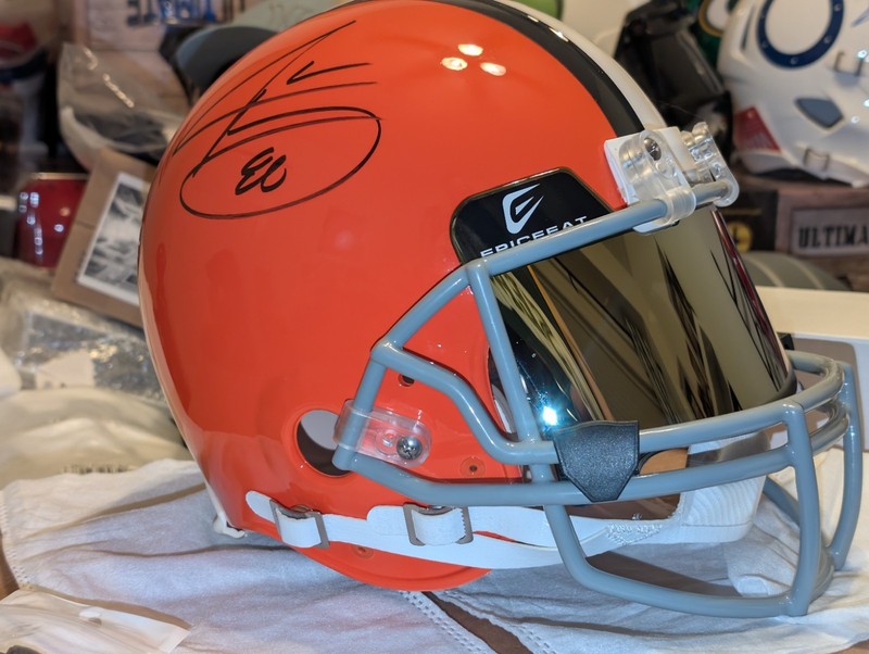 Jarvis Landry Signed Browns Full Size Speed Authentic Helmet JSA COA Certified