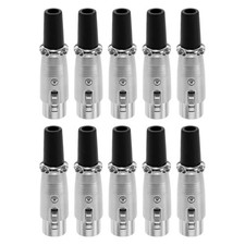 10Pcs Metal Xlr Audio Cable Adapters Female Mic Plugs for Stage and Studio