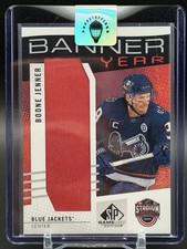 2025-26 Upper Deck SP Game Used Banner Year Boone Jenner Blue Jackets