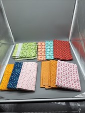 Lot Of Moda and Others Quilting Fabric In Various Colors 12 Yards Total