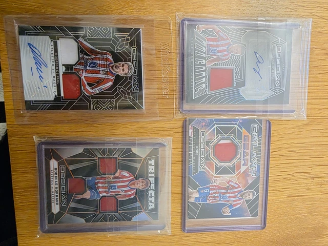 Athletico Madrid Obsidiisn Four Card Bundle Azpilicueta,de Paul,koke And Normand