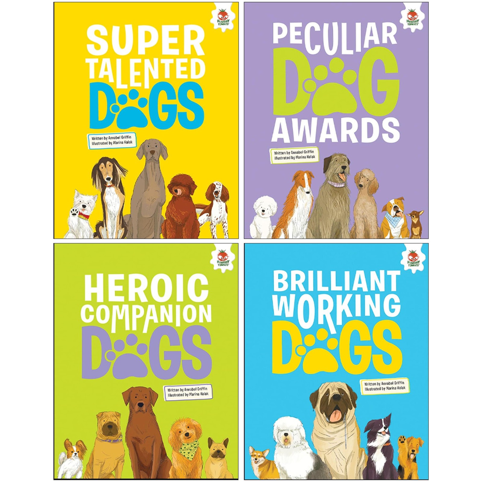 DOGS: Heroic Companion Dogs Series by Annabel Griffin 4 Books Set - Ages 6+ - PB