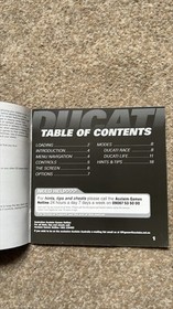 Ducati World Dreamcast Manual ONLY Official Instruction Booklet