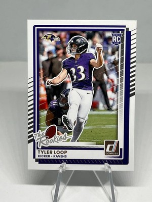 Tyler Loop 2025 Donruss Rookies & Highlights Ravens #DRH-59 Print Run: 2250