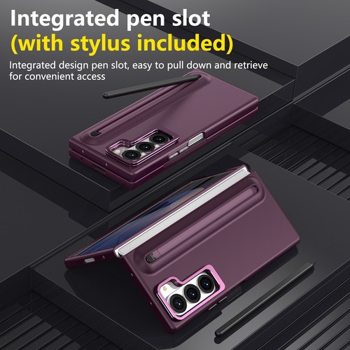 Shockproof Stand Pen Slot Case +Screen Protector+Stylus For Samsung Z Fold 7/6 - Picture 22 of 73
