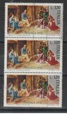 1978 Italy Variety Christmas Striped Double Surgical Tag MNH MF140054