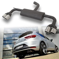 Ulter Duplex Sportauspuff Endschalldämpfer Seat Leon Cupra rechts links je 2x80