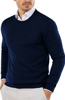 COOFANDY Herren Pullover mit Rundhalsausschnitt Strickpullover Gr: S