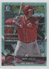 2018 Bowman Chrome Prospects Aqua Shimmer Refractor 24/125 Gavin LaValley 3y0