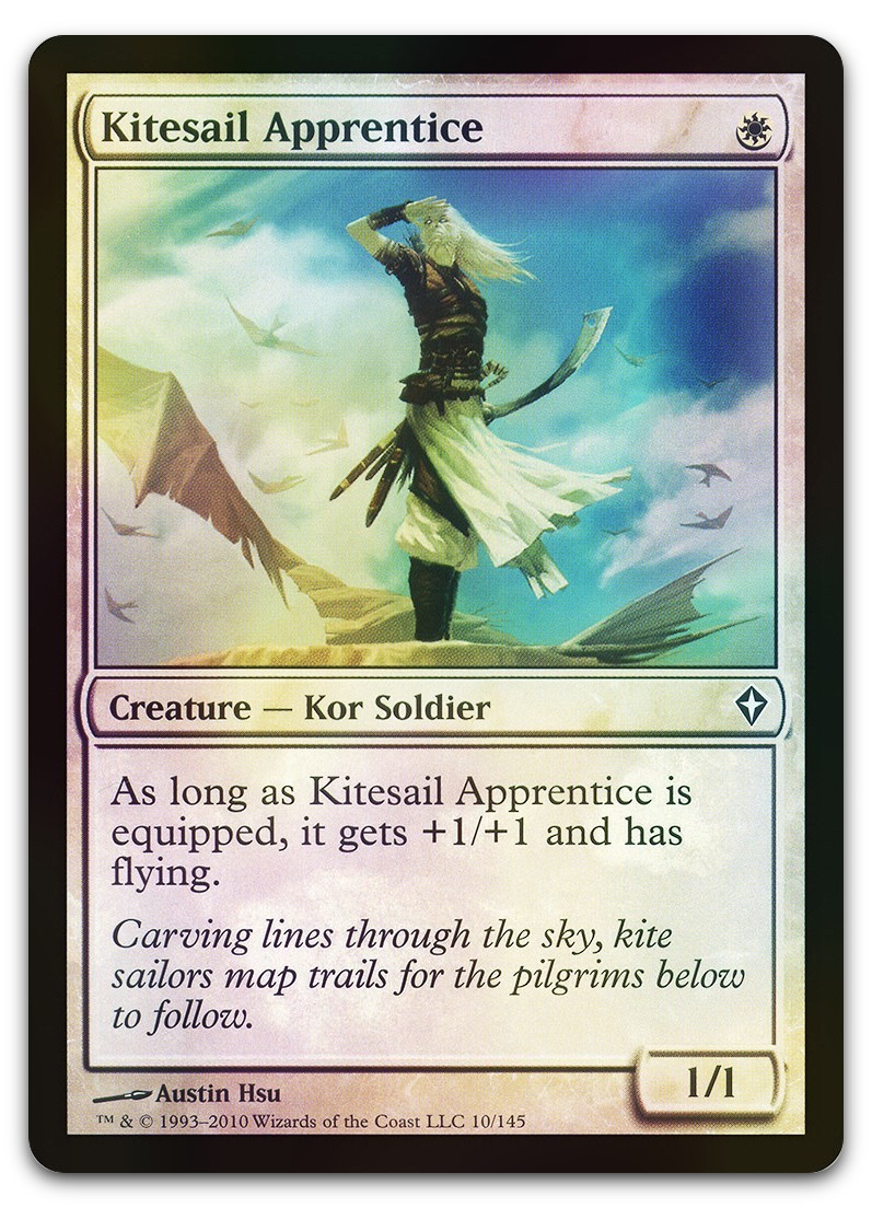 Kitesail Apprentice #10 (Foil) (NM) Worldwake WWK Magic MTG