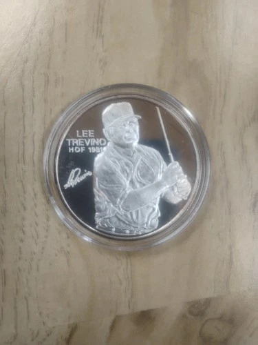 1981 Lee Trevino PGA Tour World Golf Hall Of Fame 1oz 999 Fine Silver Round