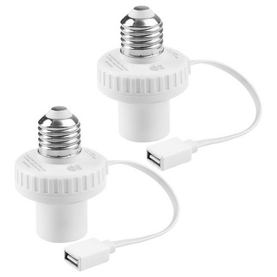 2 Pack Lamp Socket Power Adapter for Wyze Cam v3/v4/v3 Pro/OG,Wyze Cam Pan v3...